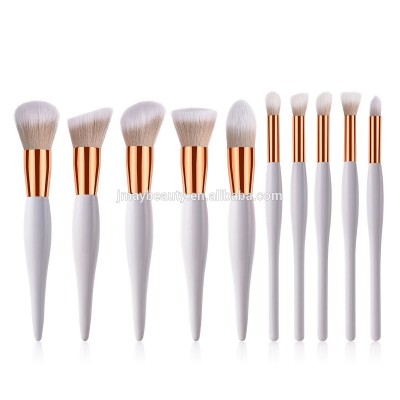 Custom LOGO Personalised Make up Brushes Wholesale Professional Go Pro Makeup Brush White