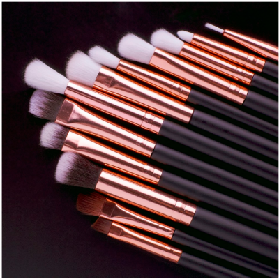 12 pcs make up brush set professional new makeup eye cosmetic brushes & makeup eyebrow brush private custom label