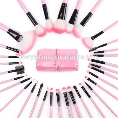 Wholesale Make Up Brush Set 32 pcs All You Need Brushes Plastic Handle Soft Synthetic Hair Custom Your Own Brushes